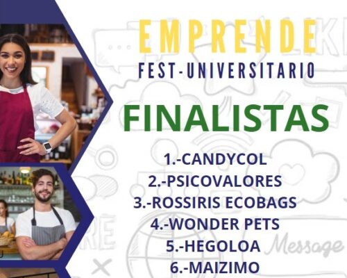 Finalista del concurso EMPRENDE FEST-UNIVERSITARIO